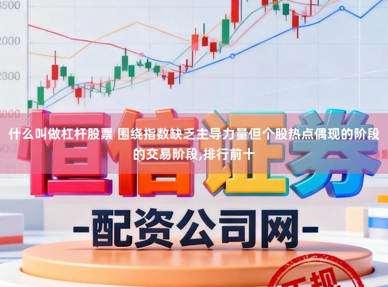 什么叫做杠杆股票 围绕指数缺乏主导力量但个股热点偶现的阶段的交易阶段,排行前十