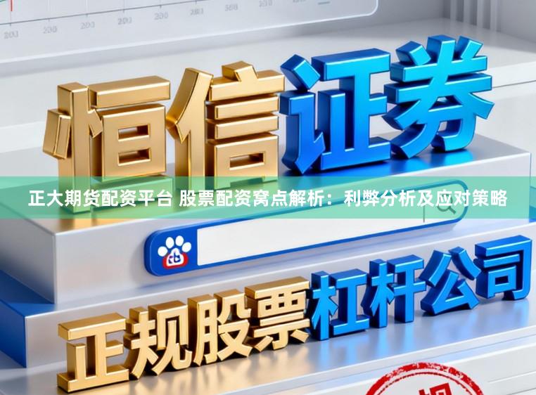 正大期货配资平台 股票配资窝点解析：利弊分析及应对策略
